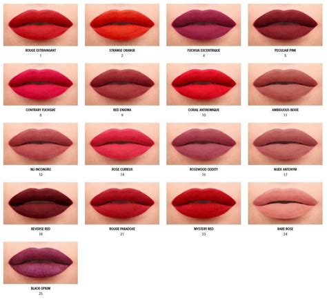 ysl lipstick shades